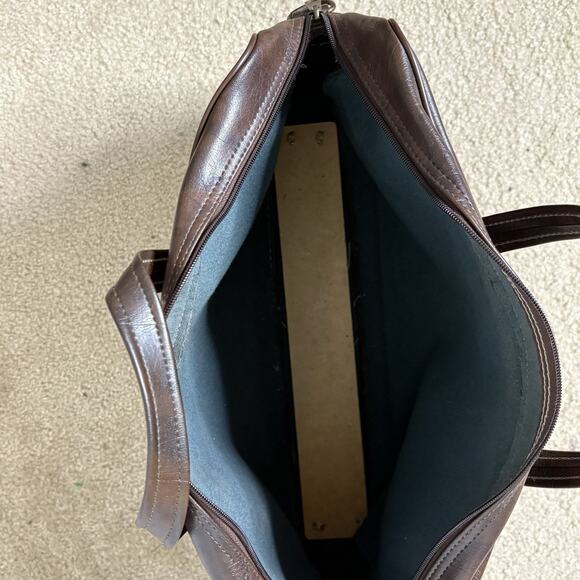 Vintage 70s 80s Air-Tex The Idea Bag Faux Leather Travel Flight Bag Carry On - Picture 5 of 7